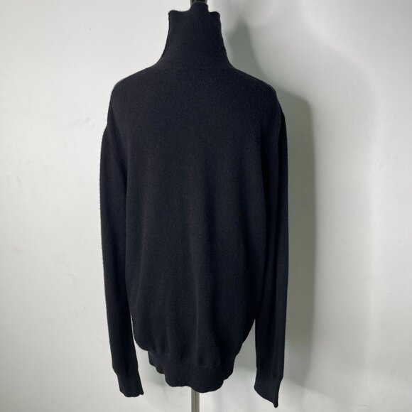 State Cashmere Women's Black Turtle Neck 100% Cashmere Sweater Size Large - Picture 5 of 8